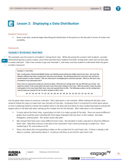 Grade 6 Mathematics Module 6, Topic A, Lesson 2