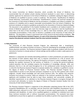 UPAP Technical Standards - University of Utah School of Medicine