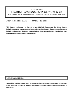 AP ART HISTORY &ndash; MR