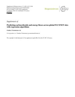 Supplement - Biogeosciences