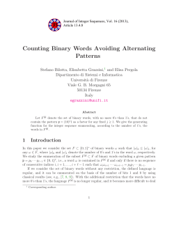 Counting Binary Words Avoiding Alternating Patterns