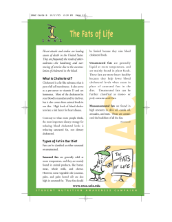 The Fats of Life