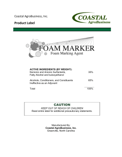Foam Marker Label - Coastal AgroBusiness