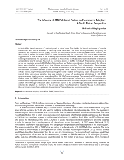 The Influence of SMMEs Internal Factors on E