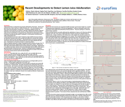 Recent Developments to Detect Lemon Juice