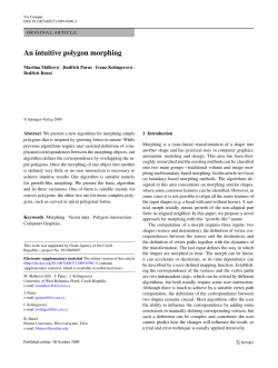 An intuitive polygon morphing