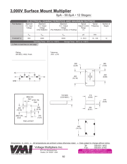 PVM302P12 - Voltage Multipliers, Inc.