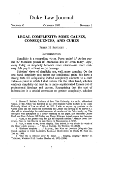Legal Complexity: Some Causes, Consequences, and Cures