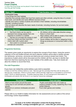 Food Chains programme