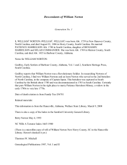 Descendants of William Norton