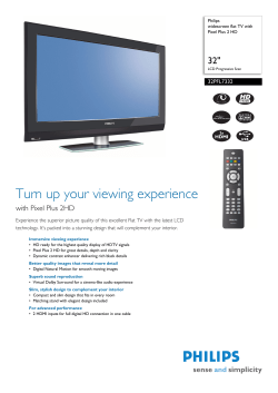 32PFL7332/10 Philips widescreen flat TV with Pixel Plus 2 HD