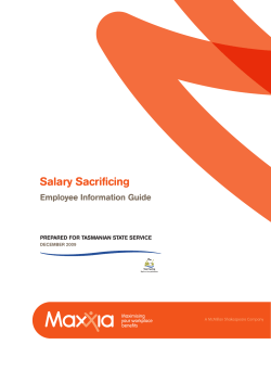 Salary Sacrificing - Department of Health and Human Services