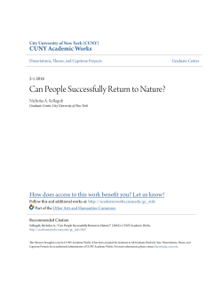 - CUNY Academic Works - The City University of New York
