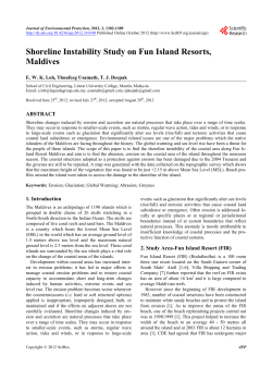 Shoreline Instability Study on Fun Island Resorts, Maldives