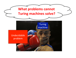 What problems cannot Turing machines solve?