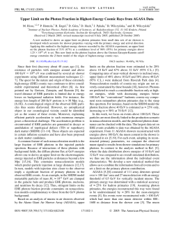 Upper Limit on the Photon Fraction in Highest