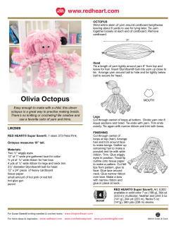 Olivia Octopus - Red Heart Yarn