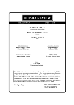 ODISHA REVIEW - orissa.gov.in