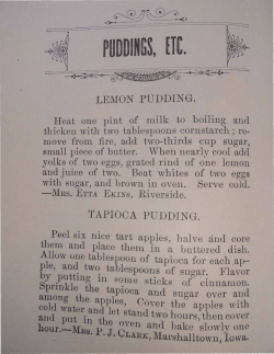 PUDDINGS, fTC. - Perris Valley Museum Historical Archives
