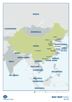 gaC Map China