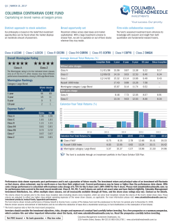 Fact Sheet - Columbia Management