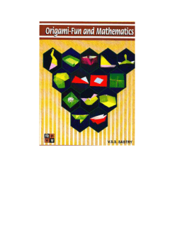origami - fun and mathematics - v. s. s. sastry