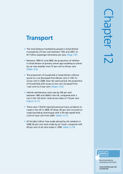 Social Trends 40 - Transport - Office for National Statistics