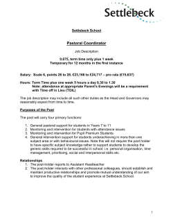 Pastoral Coordinator