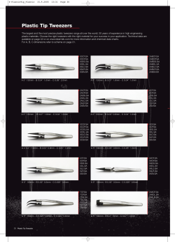 Plastic Tip Tweezers