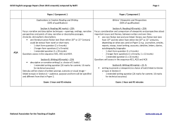 GCSE English Language in detail - National Association for the