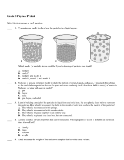 Grade 8 Physical Pretest