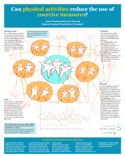 Anne N&aelig;sted and Lene Berring Region Zealand Psychiatry, Denmark