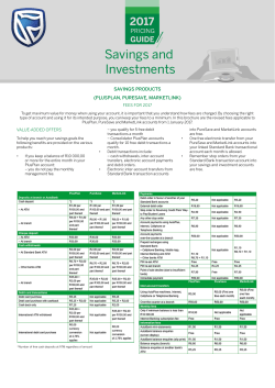 Savings and Investments