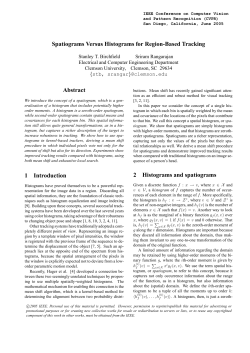 Spatiograms Versus Histograms for Region