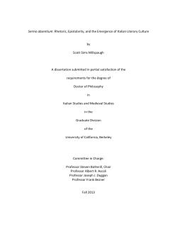 Sermo absentium - University of California, Berkeley