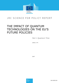 the impact of quantum technologies on the eu`s future policies