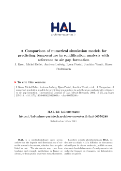 A Comparison of numerical simulation models for predicting