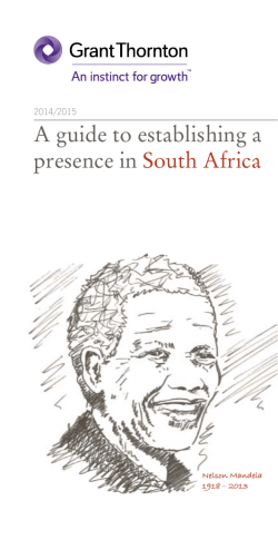 A guide to establishing a presence in South Africa