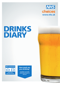 NHS Drinks Diary