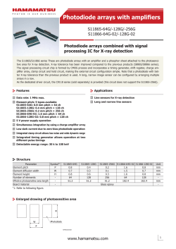 256G, S11866-64G-02 - Hamamatsu Photonics
