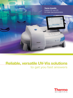 Evolution 201 and 220 UV-Visible