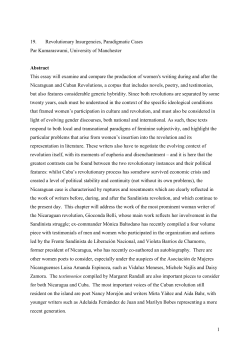 1 19. Revolutionary Insurgencies, Paradigmatic Cases Par