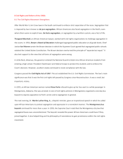 8.1 The Civil Rights Movement Strengthens
