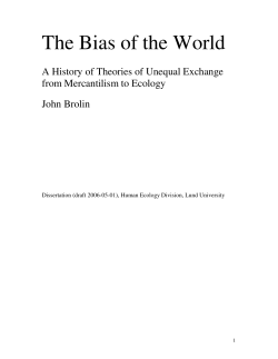 The Bias of the World