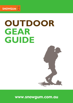 OUTDOOR GEAR GUIDE