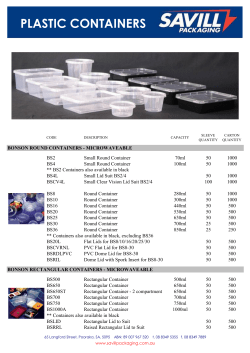 plastic containers