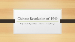 Chinese Revolution of 1949