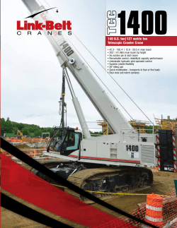 140 U.S. ton|127 metric ton Telescopic Crawler Crane