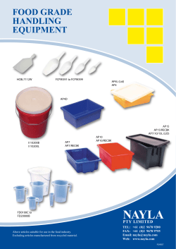 Food Grade Handling Equipment FGHE07(1).