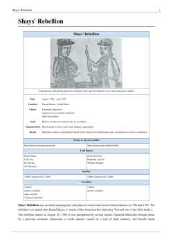Shays` Rebellion